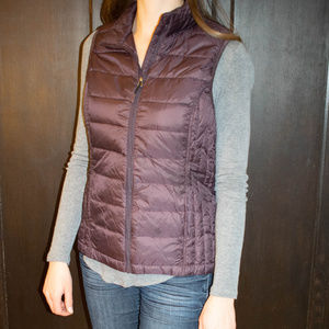 Purple puffy vest